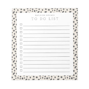 Dalmatian Persuasion Custom To Do List Notepad