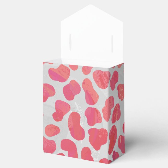 Dalmatian Pink and White Print Favour Box (Opened)