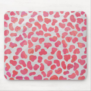 Dalmatian Pink and White Print Mouse Mat
