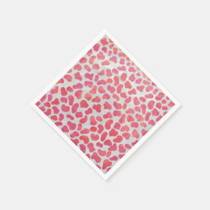 Dalmatian Pink and White Print Napkin