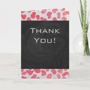 Dalmatian Pink and White with Monogram Card