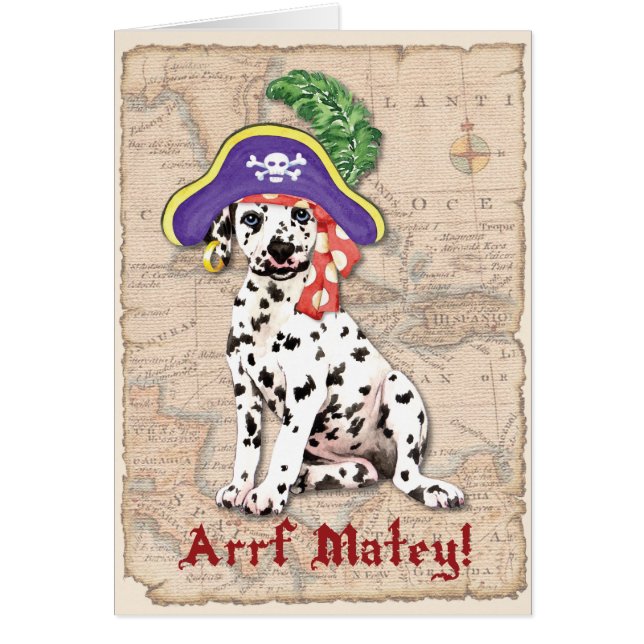 Dalmatian Pirate Card (Front)