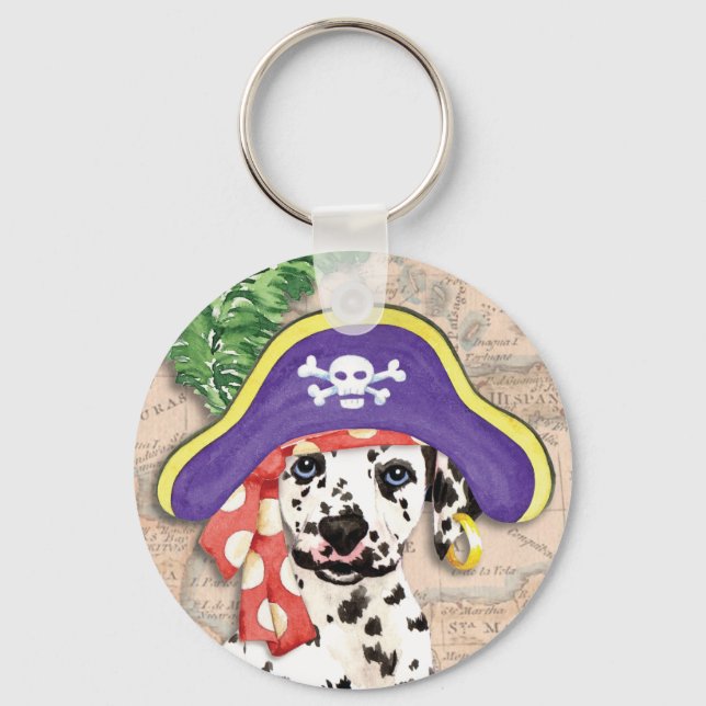 Dalmatian Pirate Key Ring (Front)
