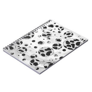 Dalmatian Polka Dot Black and White Notebook