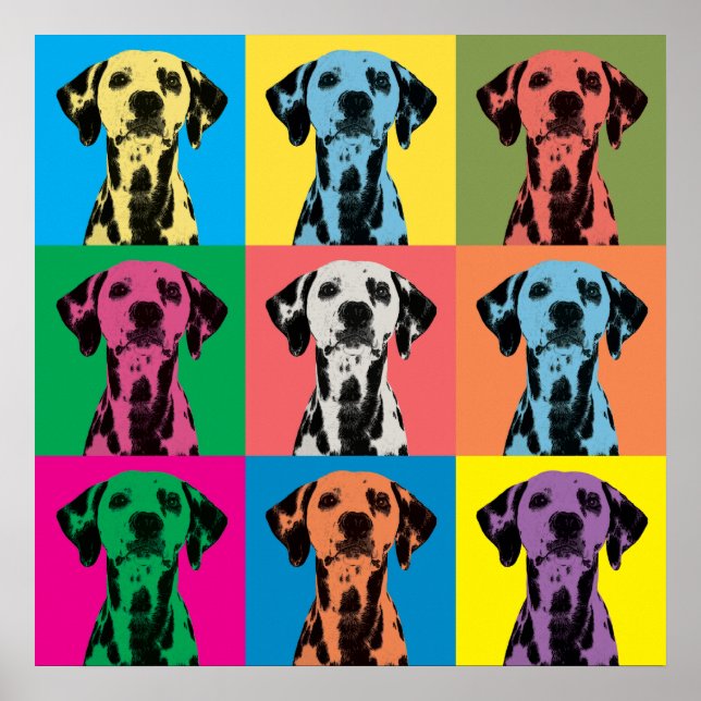 Dalmatian Pop-Art Canvas Print (Front)