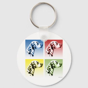 Dalmatian Pop Art Key Ring