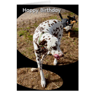 Dalmatian Popout Art, Birthday Card