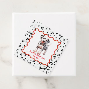 Dalmatian Print Birthday Black and White party Favour Tags