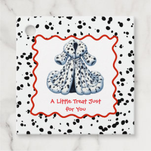 Dalmatian Print Birthday   Black and White party Favour Tags