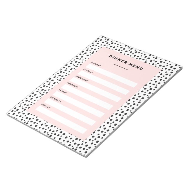 Dalmatian Print | Dinner Menu Notepad (Angled)