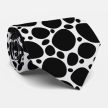 Dalmatian Print neck tie