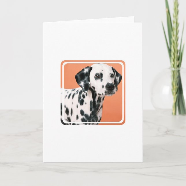 Dalmatian Puppies Greeting Card (Front)