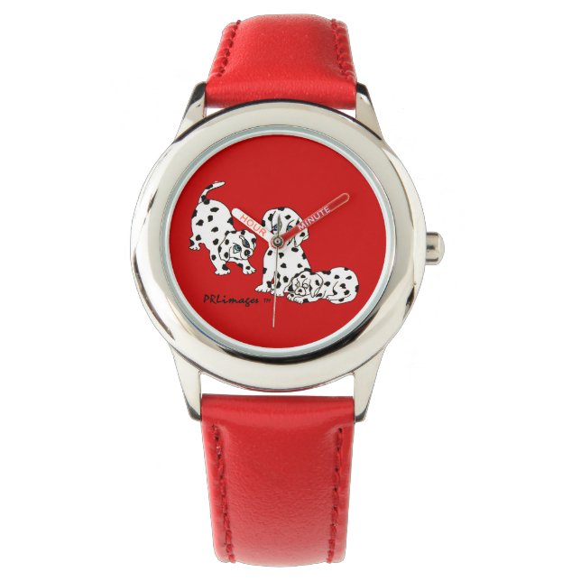 Dalmatian Puppies Kid's Watch (Front)