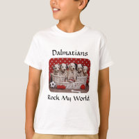 Dalmatian Puppies Rock My World Kids Ringer Tee