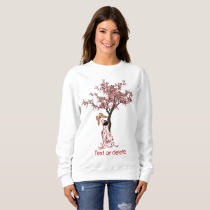 Dalmatian Puppy And Butterfly Personalised Sweatshirt
