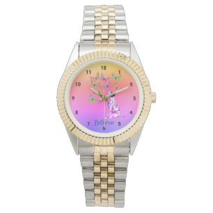 Dalmatian Puppy And Colourful Butterflies Believe  Watch