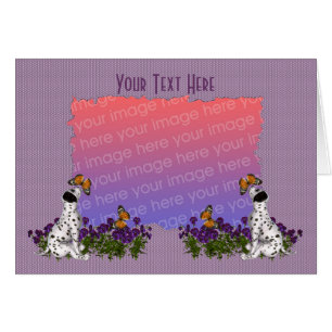 Dalmatian Puppy Butterflies Photo