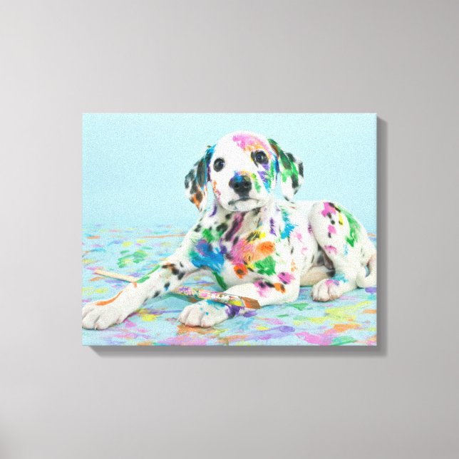 Dalmatian Puppy Canvas Print (Front)