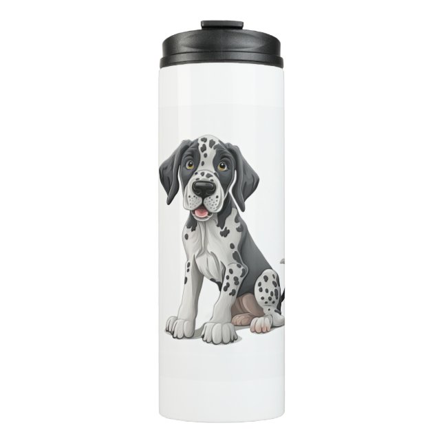 Dalmatian Puppy Dog Premium Scoop  Thermal Tumbler (Front)