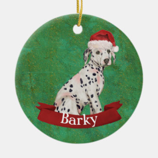 Dalmatian Puppy First Christmas Ceramic Tree Decoration