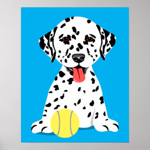 Dalmatian Puppy Kids Nursery Wall Art Decor