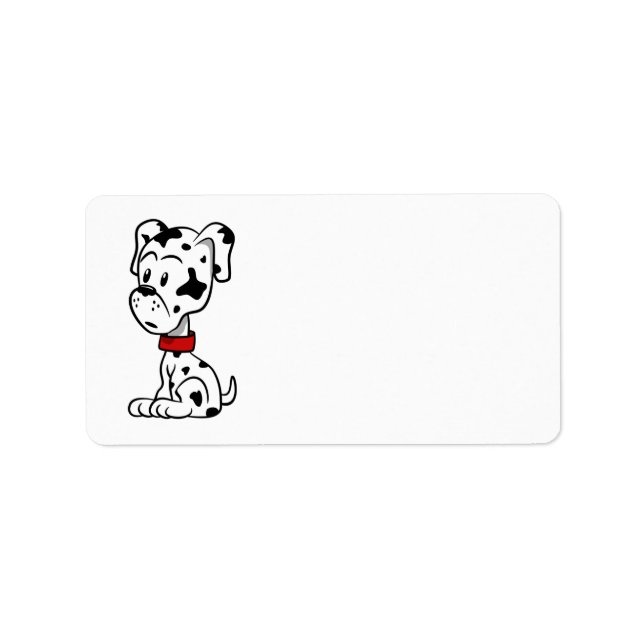 Dalmatian Puppy Label (Front)