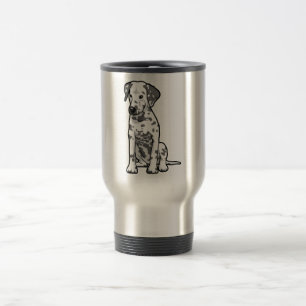 Dalmatian Puppy Sitting Travel Mug