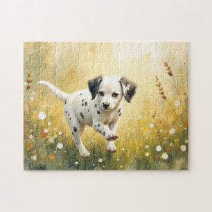 Dalmatian puppy watercolor jigsaw puzzle