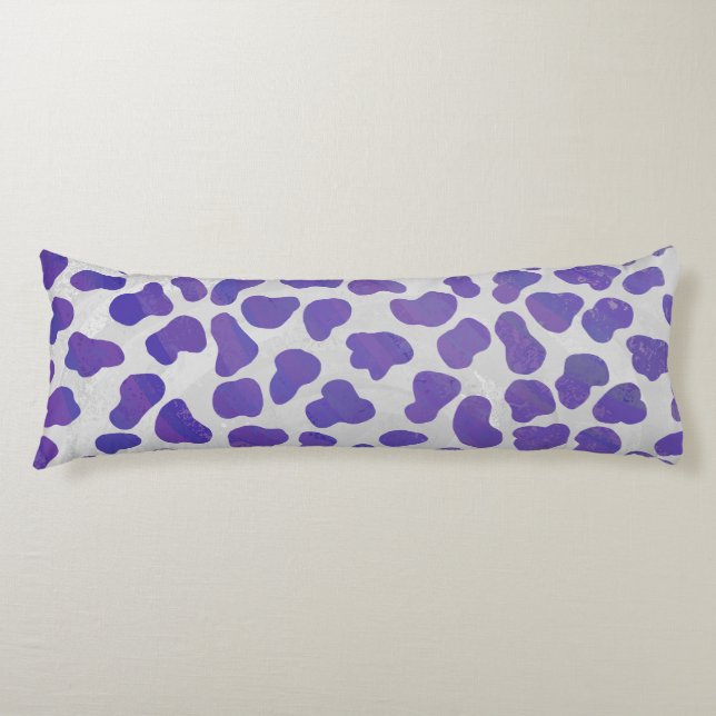 Dalmatian Purple and White Print Body Cushion (Front)