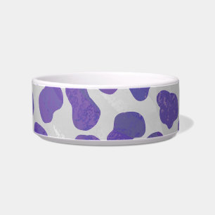 Dalmatian Purple and White Print Bowl