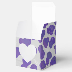 Dalmatian Purple and White Print Favour Box