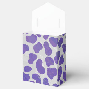 Dalmatian Purple and White Print Favour Box