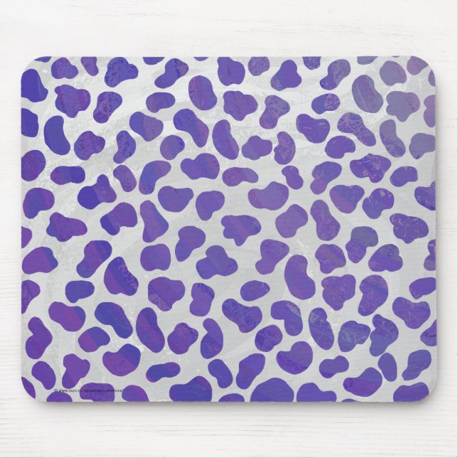 Dalmatian Purple and White Print Mouse Mat (Front)