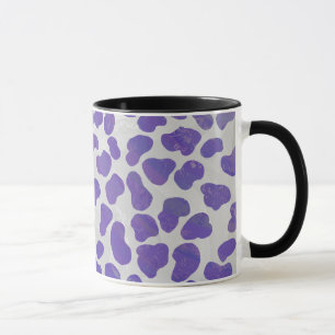 Dalmatian Purple and White Print Mug