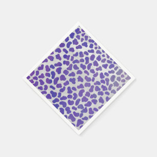 Dalmatian Purple and White Print Napkin