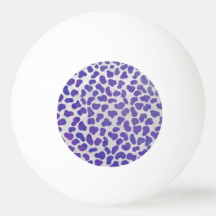Dalmatian Purple and White Print Ping Pong Ball