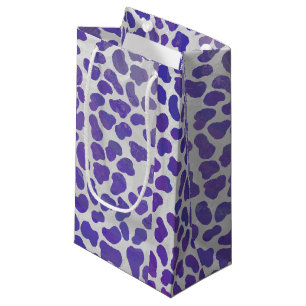 Dalmatian Purple and White Print Small Gift Bag