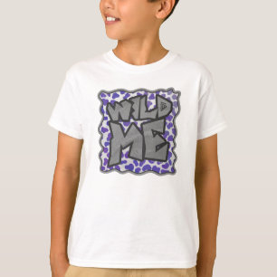 Dalmatian Purple and White Print T-Shirt