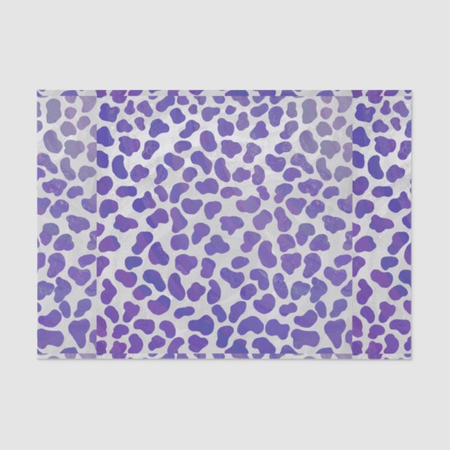 Dalmatian Purple and White Print Tissue Paper (Front)