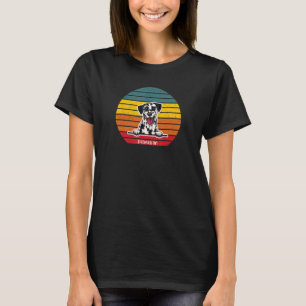 Dalmatian Retro Vintage Colorful Sunset Puppy Dog T-Shirt