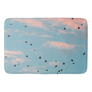 Dalmatian Sky Print Bath Mat