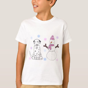Dalmatian & Snowman T-Shirt