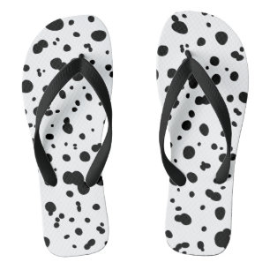Dalmatian spot pressure flip flops