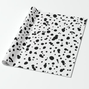 Dalmatian spot pressure wrapping paper
