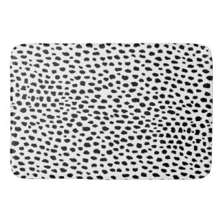 Dalmatian Spots (black/white) Bath Mat