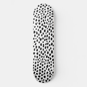 Dalmatian Spots (black/white) Skateboard