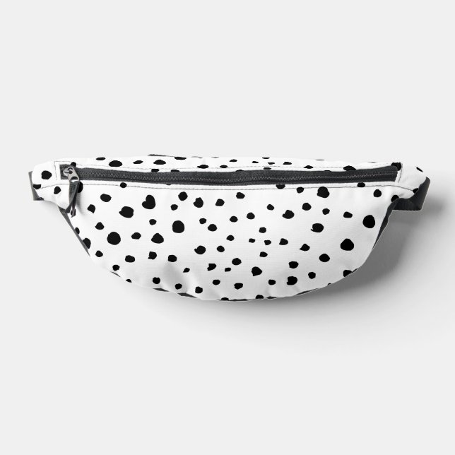 Dalmatian Spots, Dalmatian Dots, Black and White Bum Bags (Lay Down)