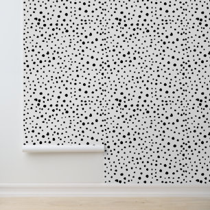 Dalmatian Spots, Dalmatian Dots, Black and White Wallpaper
