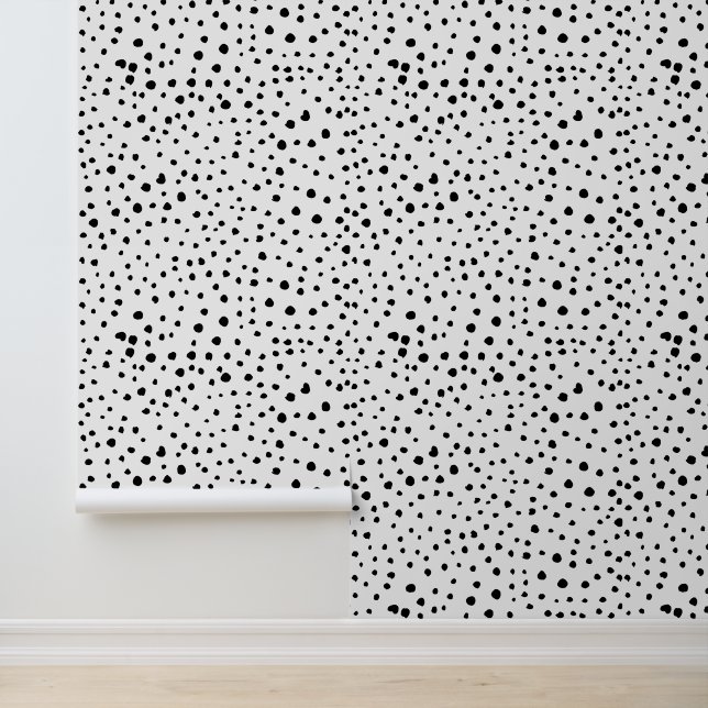 Dalmatian Spots, Dalmatian Dots, Black and White Wallpaper (Application)