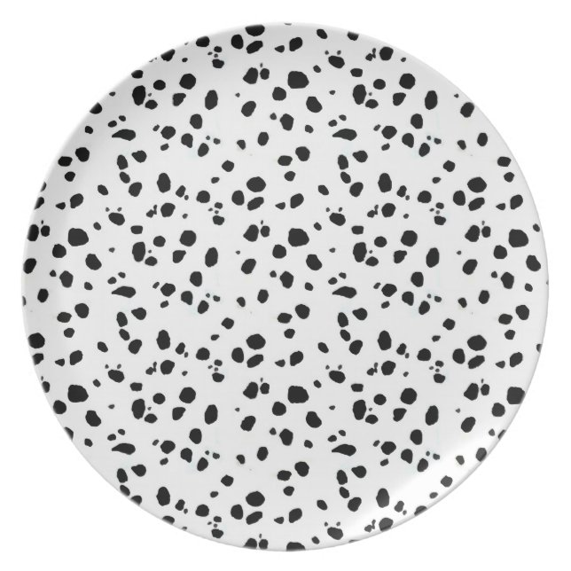 Dalmatian Spots, Dalmatian Print, Dalmatian Fur Plate (Front)
